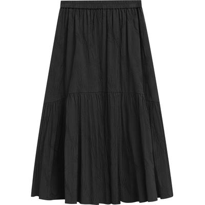 【新中式】播淡人褶皱半身裙女夏季商场同款气质长裙BDR2BD0695