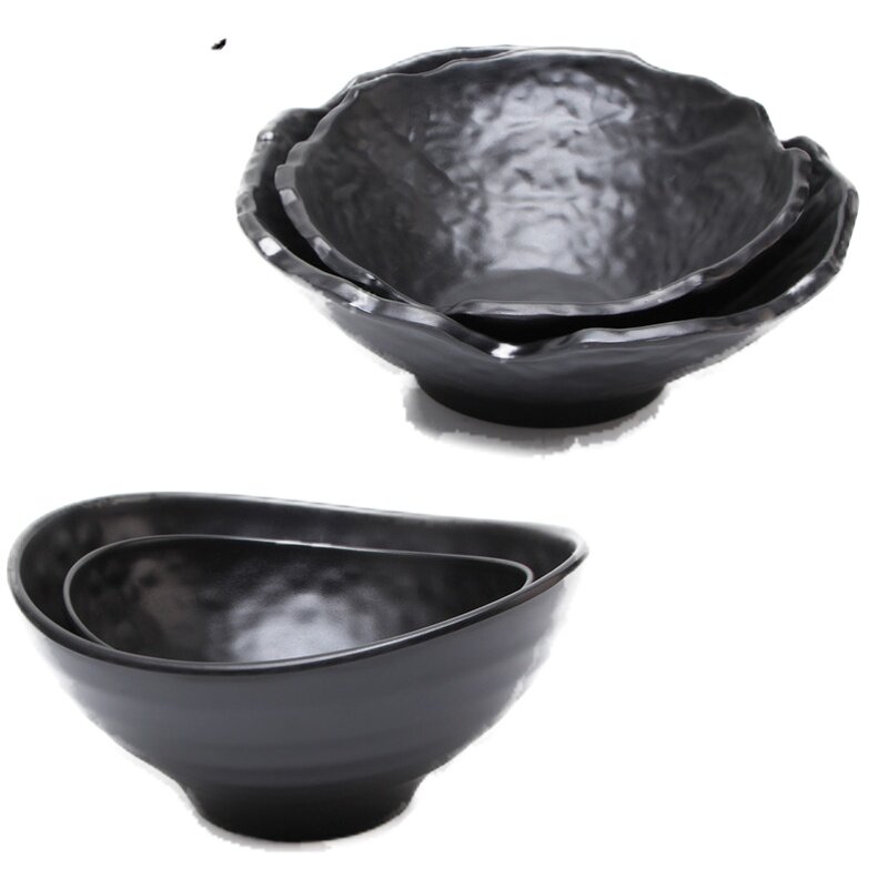 仿瓷密胺火锅餐具酱料碗麻辣烫生菜碗蔬菜碗沙拉斜口碗调料碗餐具