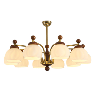 法式客厅吊灯2026新款复古餐厅灯客厅主灯中古风灯具全屋套餐组合