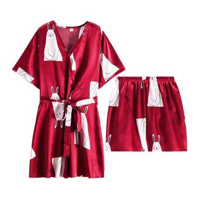 冰丝睡裙女夏季薄款日系和服斤