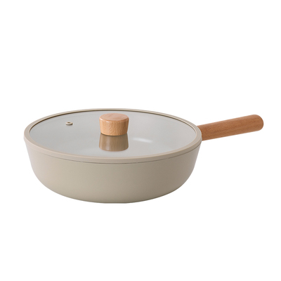 olayks钛陶瓷不粘锅无涂层深煎锅