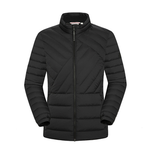 法国LAFUMA乐飞叶户外轻薄大鹅绒羽绒服女短款轻量保暖立领外套