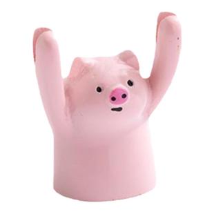 小动物桌面创意举手摆件留言夹加油学习摆件可爱遵爵邮票水彩纸