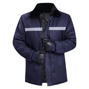 男士棉服加厚防风保暖冬天季反光条防寒棉袄户外劳保冷库工作棉衣