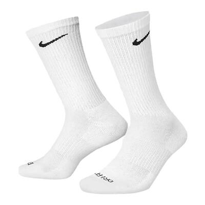 Nike/耐克男SB Everyday Plus6双装白色运动袜休闲长袜高筒袜正品