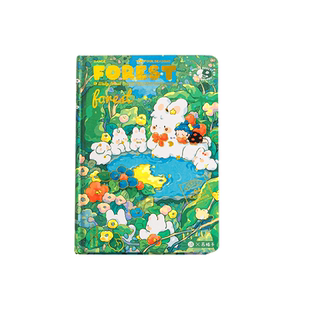 三年二班月光花园立体精装本手账本笔记本小本子计划本日记本高颜值ins风口袋本初高中生学习文具记事本学生K