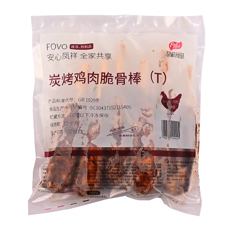 凤祥炭烤鸡肉脆骨棒日式冷冻
