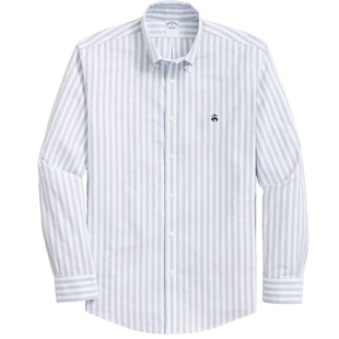 [易打理]Brooks Brothers/布克兄弟男士25新品牛津纺条纹休闲衬衫