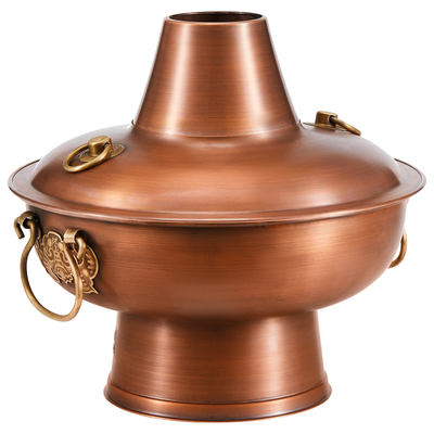 隆顺铜艺加厚紫铜家用商用铜火锅