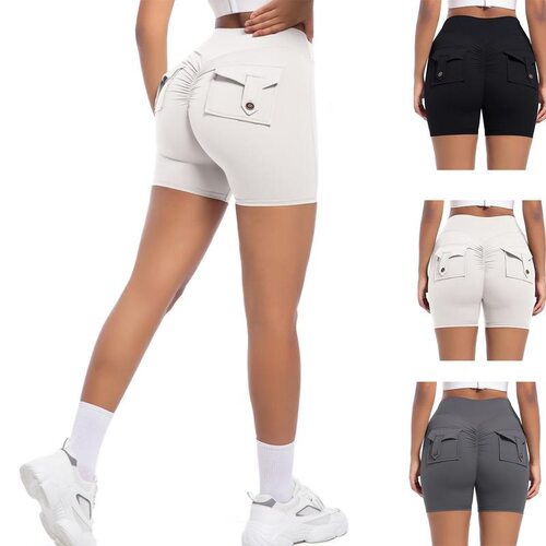 Q 37421 High Waist Pocket Workout Shorts 高腰工装短裤 专