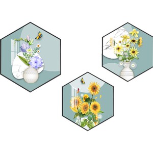 天禧美阁花卉装饰画餐厅背景墙画