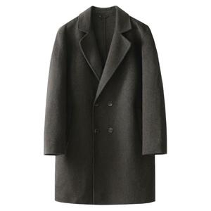冬季优雅绅士 高支高密工艺 绵羊毛毛呢大衣男中长款加厚绅装外套