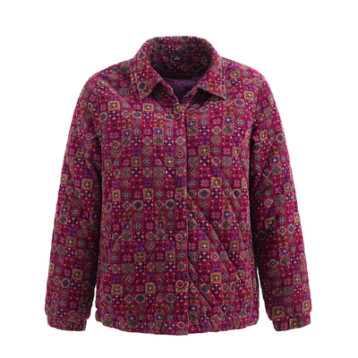 夹棉上衣洋气薄款棉袄中老年衣服