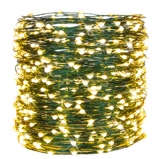 遥控圣诞树灯串绿线铜丝星星彩灯串灯满天星绿植圣诞藤条花环装饰