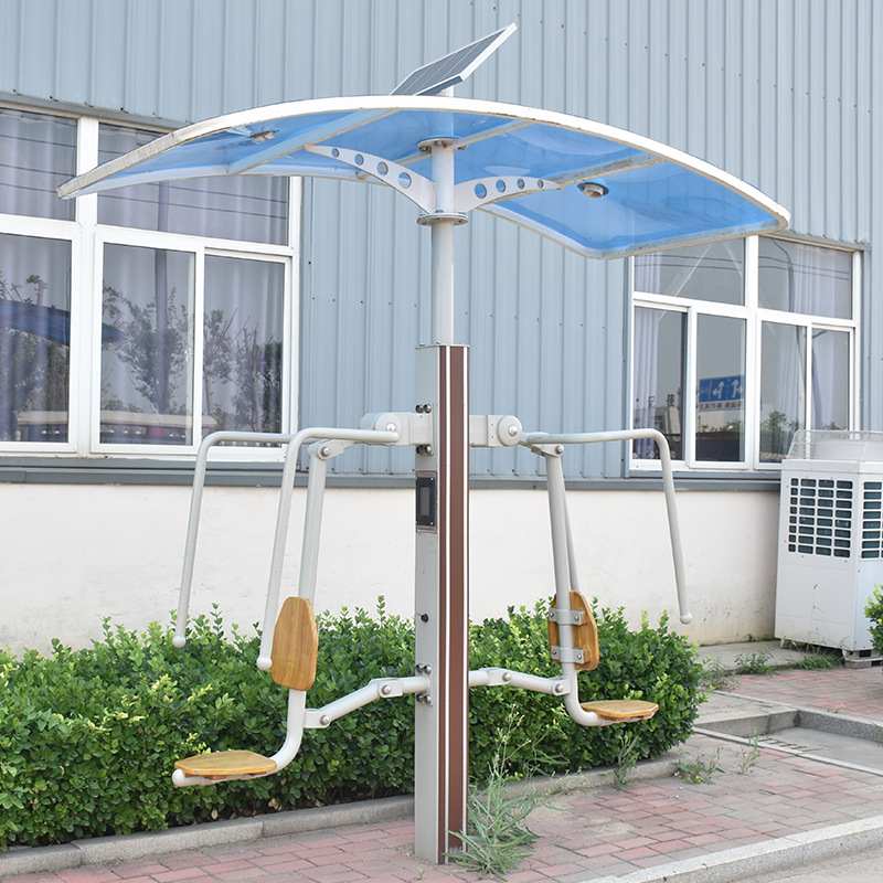 室外景观语音播小区公园户外双位健身器材广场漫步机训练智能