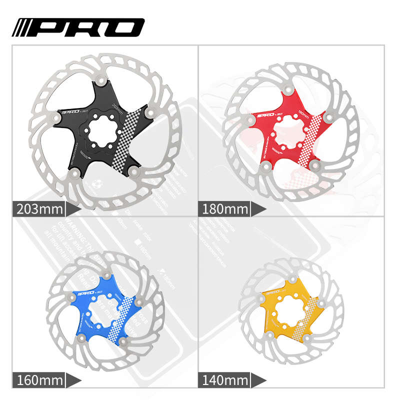 IIIPRO公路超轻山地自行车浮动碟片160mm180六钉碟盘203刹车片140
