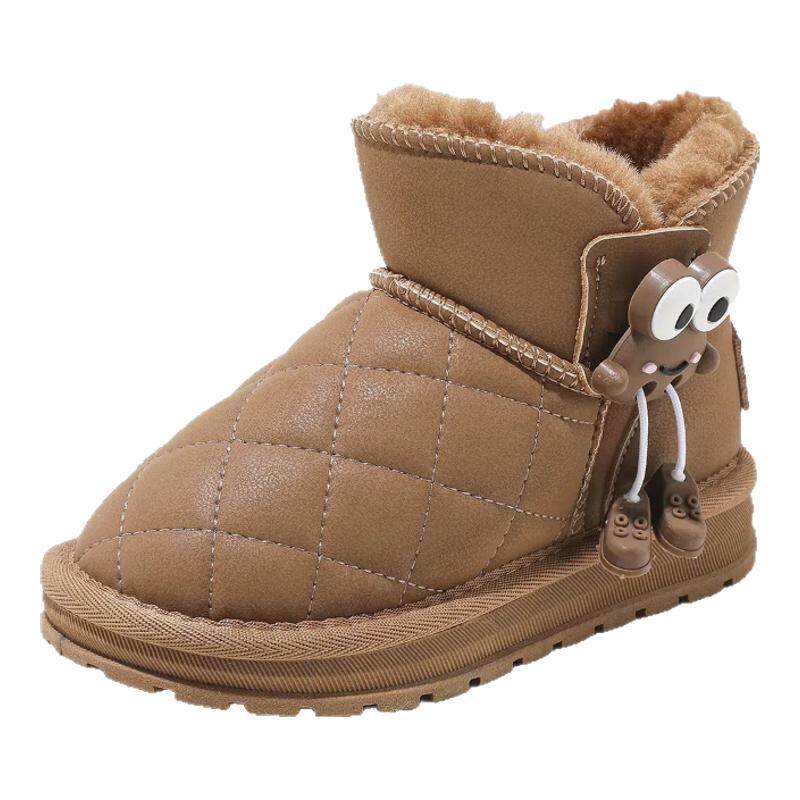 abckids女童加绒雪地靴冬季正品