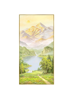 日照金山客厅玄关新中式装饰画