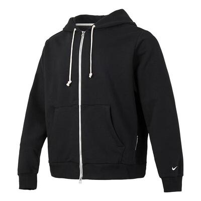 NIKE耐克外套男装运动休闲宽松连帽针织开衫拉链卫衣FZ0223-010
