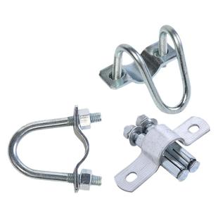 十字卡扣双U型管卡镀锌铁管卡子4分6分1寸产床大棚猪场固定限位栏