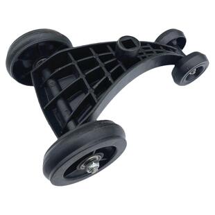 儿童扭扭车前三角架轮子配件溜溜车轮摇摆车底座三脚架方孔方向盘