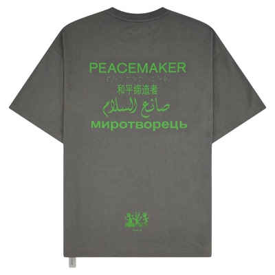 PEACEMAKER语言主题印花短袖T恤