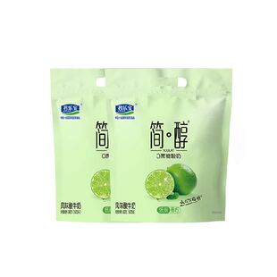 【减40%脂肪】君乐宝简醇 0蔗糖 青柠低脂袋150g *12袋
