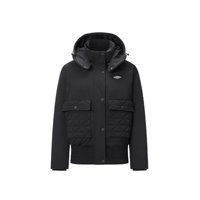 umbro茵宝运动款羽绒服鸭绒冬季新款三防廓形连帽保暖短款外套女