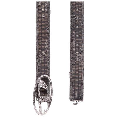 Diesel新款做旧牛仔腰带