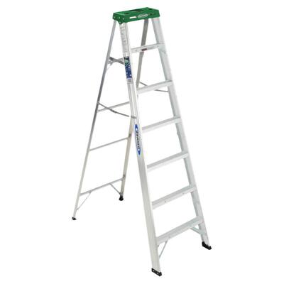 稳耐六步铝合金单侧人字梯102KG