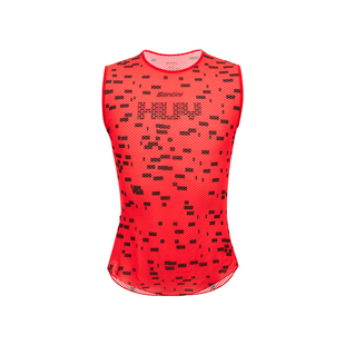 Santini瓦隆之箭限量版 夏季无袖公路自行车骑行服舒适透气打底衫