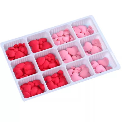 可食用巧克力红心生日蛋糕装饰