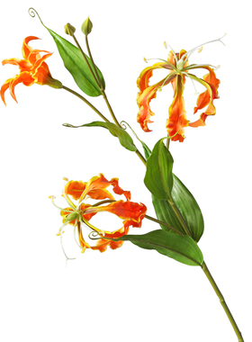 仿真花嘉兰火焰百合客厅餐桌假花