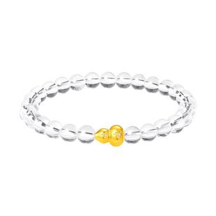 真我不凡天然白水晶手串女款原创设计葫芦配件手链高端文玩礼物