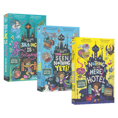 The Nothing to See Here Hotel Collection  没什么看头旅馆3册 古怪猎奇 幽默插画小说 儿童英语阅读读物 英文原版进口图书