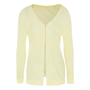 马天奴春夏新款纯色基础款针织开衫外搭宽松外套轻薄外搭气质时尚