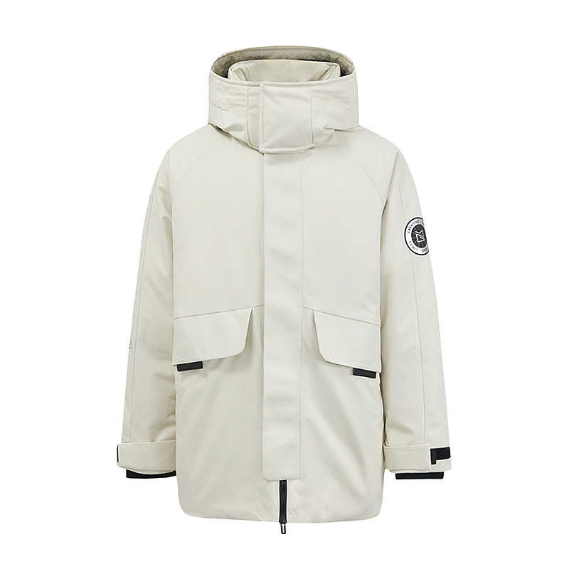 美特斯邦威派克羽绒服男冬季新款保暖舒适百搭户外工装登山外套