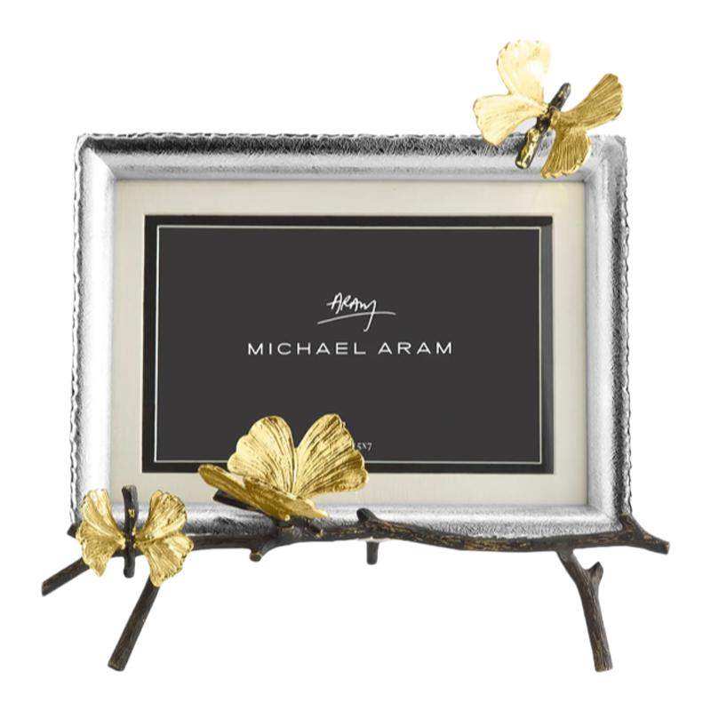 纽约下城公园进口Michael Aram金枝银杏俏玉蝶磨砂花边相框
