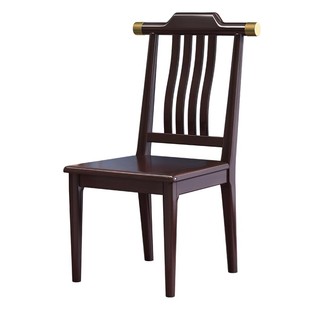 新中式全实木椅子家用餐椅饭店靠背酒店餐厅餐桌结实榫卯软包结构