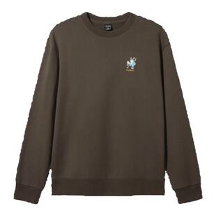 【情侣刺绣卫衣】卡宾纯棉短款卫衣男2025春季新款落肩宽松卫衣