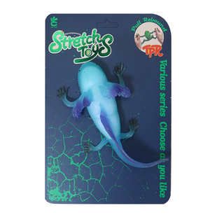 仿真海洋硅胶软胶夜光蝾螈模型六角恐龙蜥蜴捏捏玩具大鲵儿童礼物