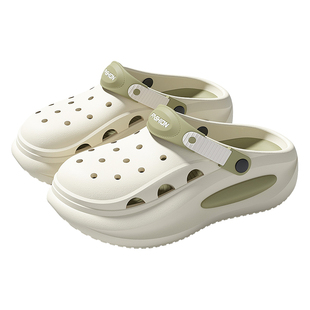 医用手术室拖鞋男款夏季防臭外穿2026新款防滑厚底足弓支撑洞洞鞋