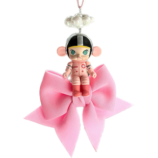 正版泡泡玛特Molly茉莉车载挂饰后视镜装饰挂件网红可爱定制礼物