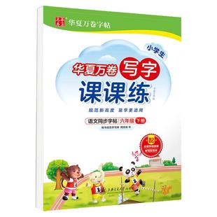 2026春华夏万卷写字课课练字帖小学生写字课教材同步一年级三二四五六下册上册语文部编人教行楷练字帖英语外研版衡水体练字本书法