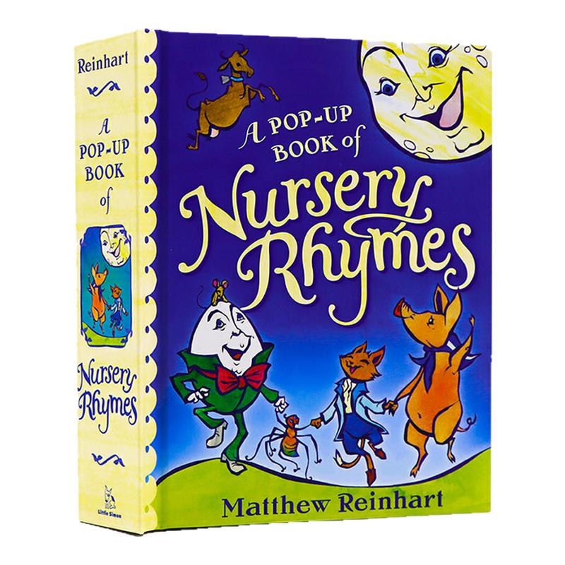 英文原版绘本 儿童歌谣立体书A Pop-Up Book of Nursery Rhymes立体书趣味英语绘本图画书 儿童节礼物 精装收藏 Matthew Reinhart