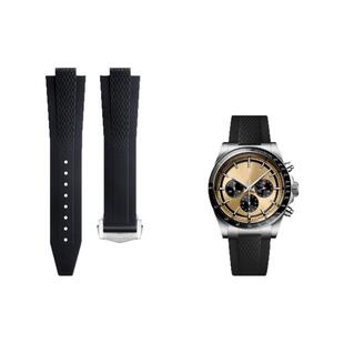 新款氟橡胶表带适配浪琴康卡斯悦动系列L3.830/835原装款手表带