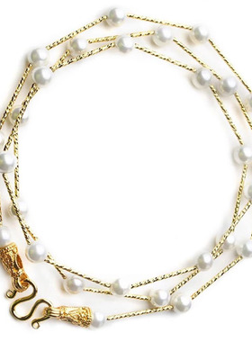 链子项链挂绳弹幕水晶圆珠款