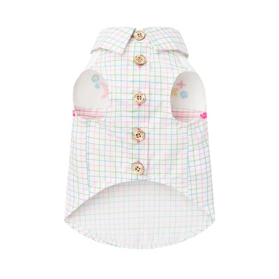 UNLEASHED狗狗夏季衣服度假花衬衫无袖背心薄款马尔济斯宠物衣服