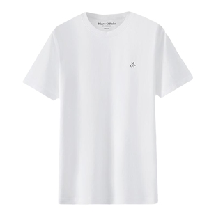 Marc O'Polo/MOP 夏季新款简约圆领水柔棉透气吸汗纯色短袖T恤男