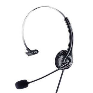 客服话务员专用耳机手机电脑电话座机耳麦头戴式外呼带话筒降噪